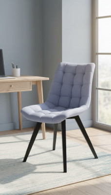 Dining room chairs upholstered textile design modern gray luxury armchair