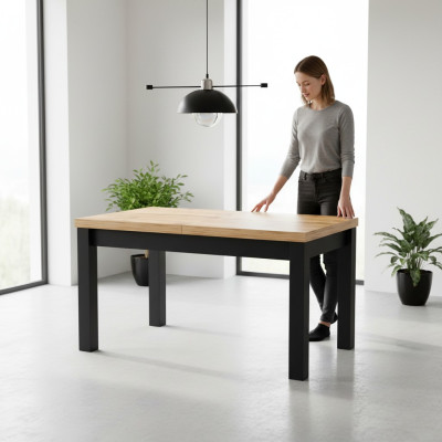 Modern dining table brown design table wood tables furniture living room new