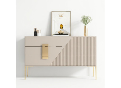 Sideboard Chest Wood Gray Dining Room Design Luxury Modern Furniture New