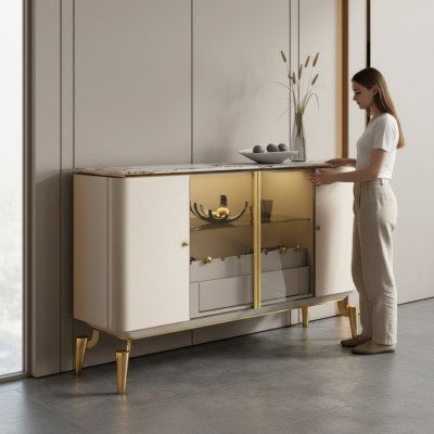 Designer dresser sideboard cabinet living room shelf luxury