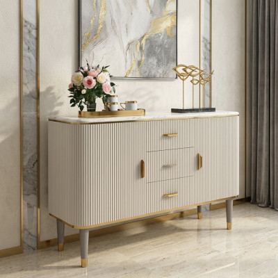 Designer furniture luxury sideboards living room modern gray wood new