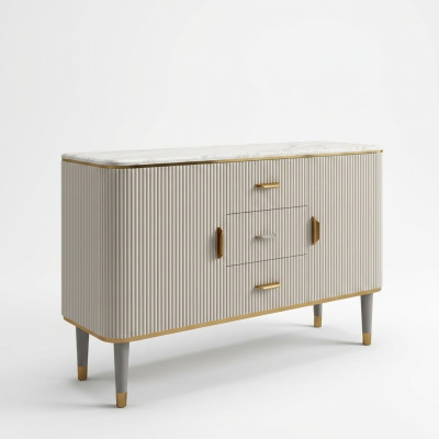 Designer furniture luxury sideboards living room modern gray wood new