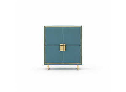 Modern sideboard blue living room dresser luxury shelves furniture new