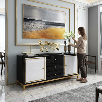 Design dresser living room sideboard modern sideboard wood cabinet new