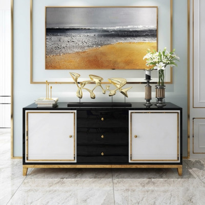Design dresser living room sideboard modern sideboard wood cabinet new