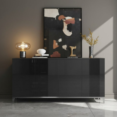 Sideboard luxury cabinet shelf wood sideboard living room modern designer