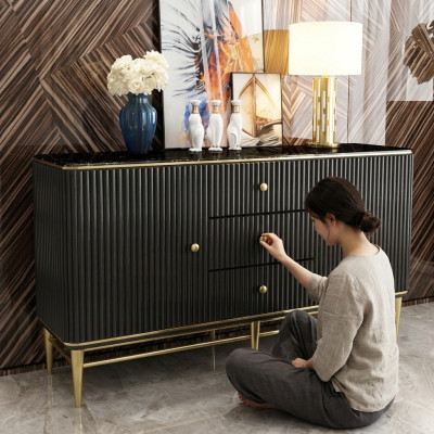 Furniture Living Room Dressers Sideboard Luxury Wood Cabinet Designer New