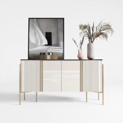 Dresser Wood Designer Cabinet Shelf Modern Sideboard Dresser Cabinet