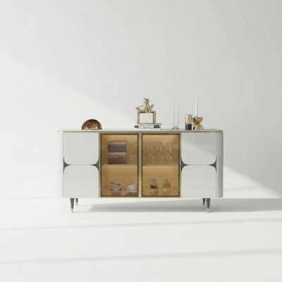 Dresser Wood Cabinets Sideboard White Furniture Sideboard Cupboard Modern New
