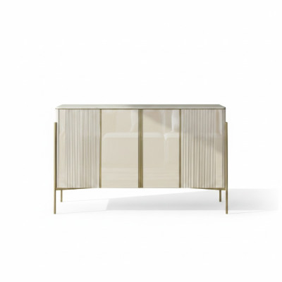 Sideboard Modern Wood Living Room Furniture Cabinet Luxury Beige