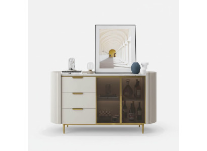 Designer sideboard cupboard living room shelf stainless steel luxury board