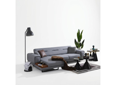 Modern gray corner sofa L-shape living room sofa luxury furnishings new design