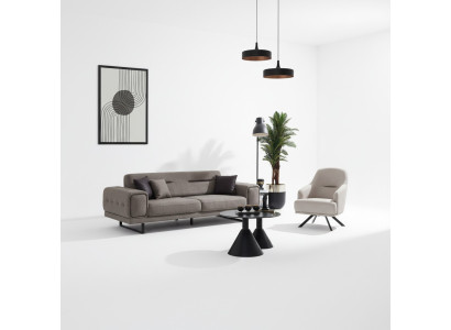 Luxury Sofa Set 2-piece Armchair Luxury Sofa Couch Three-seater Living Room Furniture