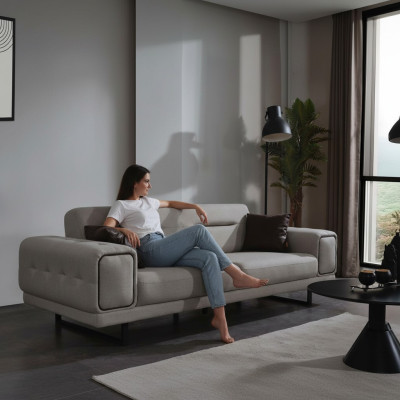 Modern three-seater sofa living room furniture luxury sofas couch design new
