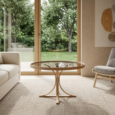 Modern designer round coffee table furnishings luxury table living room