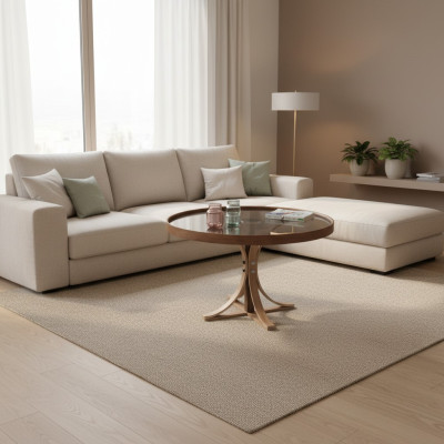 Luxury coffee table living room round coffee table furniture designer furnishings