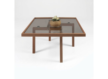 Luxury living room coffee table glass table designer furniture side table
