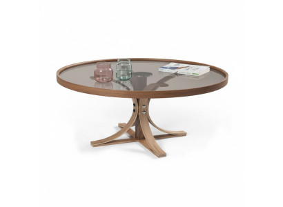 Coffee Table Brown Wood Designer Coffee Table Living Room Glass Table Furniture