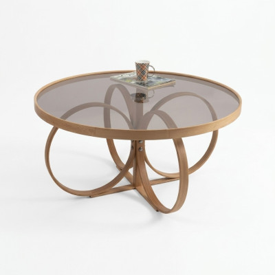 Living room coffee table designer round coffee table glass table luxury furniture