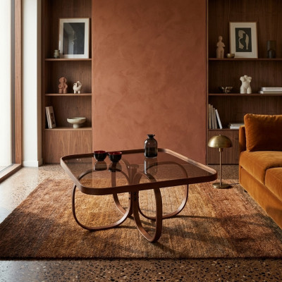 Designer furniture coffee table side table luxury living room glass table
