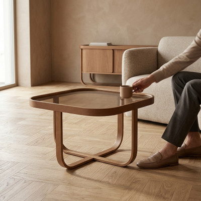 Modern coffee table design wood designer living room side table