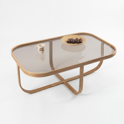 Living room coffee table modern luxury furniture glass side table