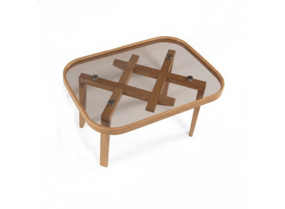 Luxury Furniture Coffee Table Modern Interior Glass Table Beige Living Room