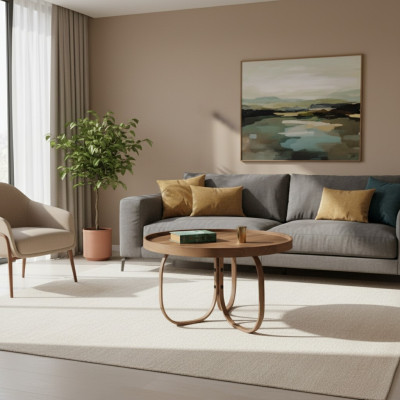 Designer coffee table modern wood furniture living room luxury decor