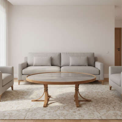 Luxury living room coffee table wood coffee table modern furniture