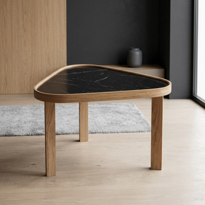 Coffee table living room side table brown wood furniture