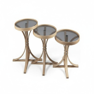 Living room set 3-piece complete 3x coffee tables luxury coffee table furnishing