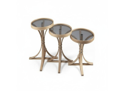 Living room set 3-piece complete 3x coffee tables luxury coffee table furnishing
