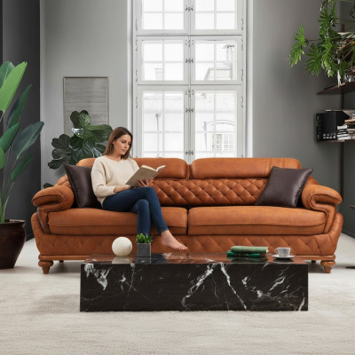 Three-seater sofa couch living room upholstered sofas modern design luxury furniture