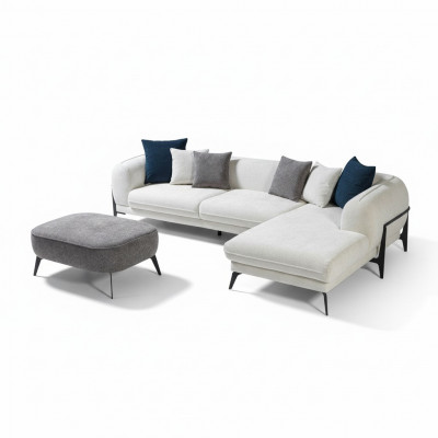 Living room corner sofa L-shape upholstered sofas luxury modern furniture sofa couch