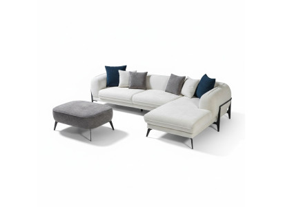 Living room corner sofa L-shape upholstered sofas luxury modern furniture sofa couch