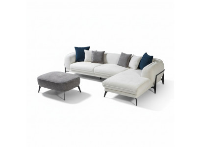Living room corner sofa L-shape upholstered sofas luxury modern furniture sofa couch