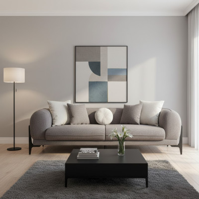 Luxury Sofa Three-Seater Couch Living Room Modern Upholstered Sofas Design New
