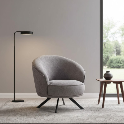 Living Room Modern Gray Armchair Design Luxury Furniture Upholstered Furniture New