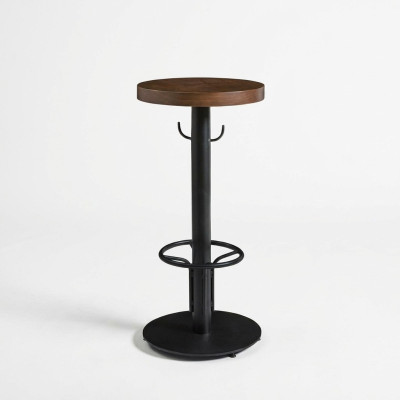 Bartisch Round Standing Table Modern Wood Brown Furniture New Luxury Design