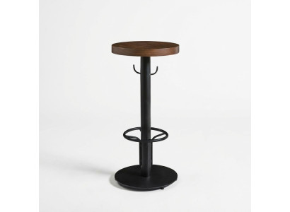 Bartisch Round Standing Table Modern Wood Brown Furniture New Luxury Design