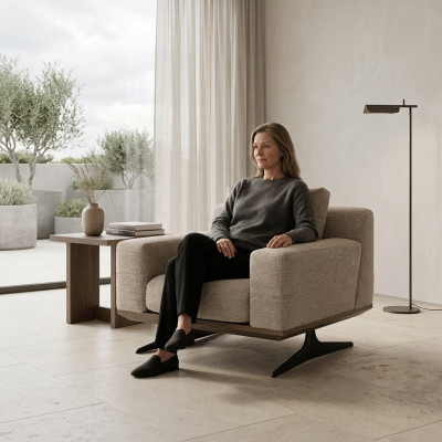 Living Room Modern Upholstered Seat Design Luxury Armchair Luxury Upholstered Furniture