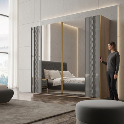 Design wardrobe bedroom luxury wood wardrobe modern furniture