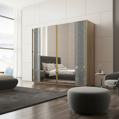 Design wardrobe bedroom luxury wood wardrobe modern furniture
