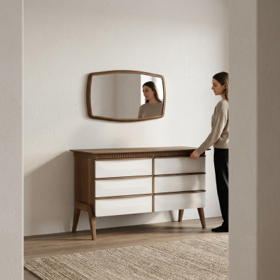 Modern design dresser with mirror bedroom luxury cabinet new furniture