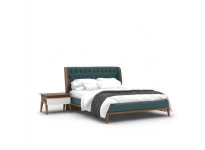 Bedroom set 3-piece luxury double bed 2x nightstands modern furniture