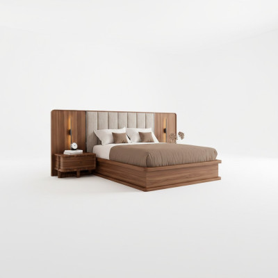 Luxury Set Bedroom Complete Double Bed 2x Nightstands Modern New