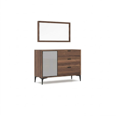 Modern design furniture bedroom brown dresser with mirror luxury