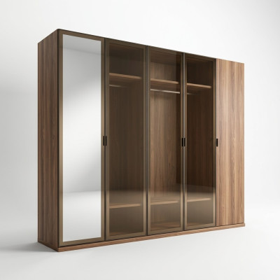 Modern wardrobe wooden cabinet bedroom luxury furniture new