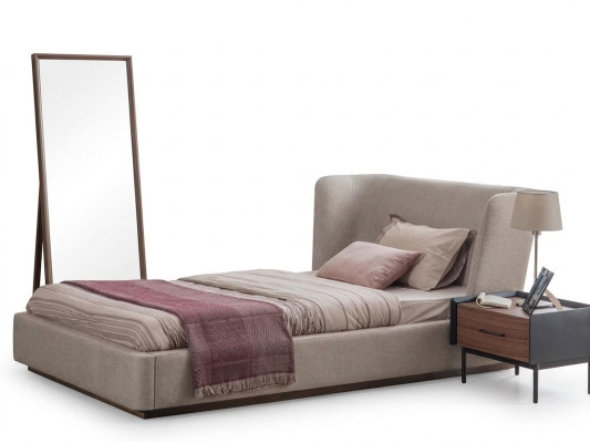Modern complete bed luxury nightstand bedroom set 2-piece wooden furniture