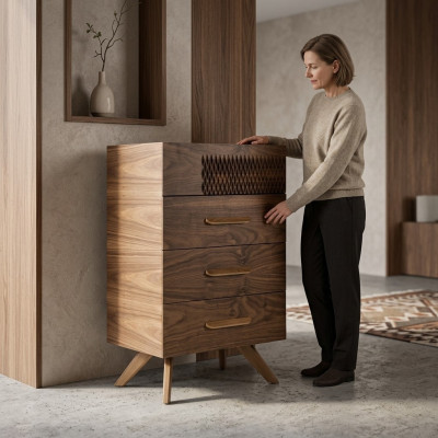 Modern bedroom dresser design luxury style wood cabinet new furniture